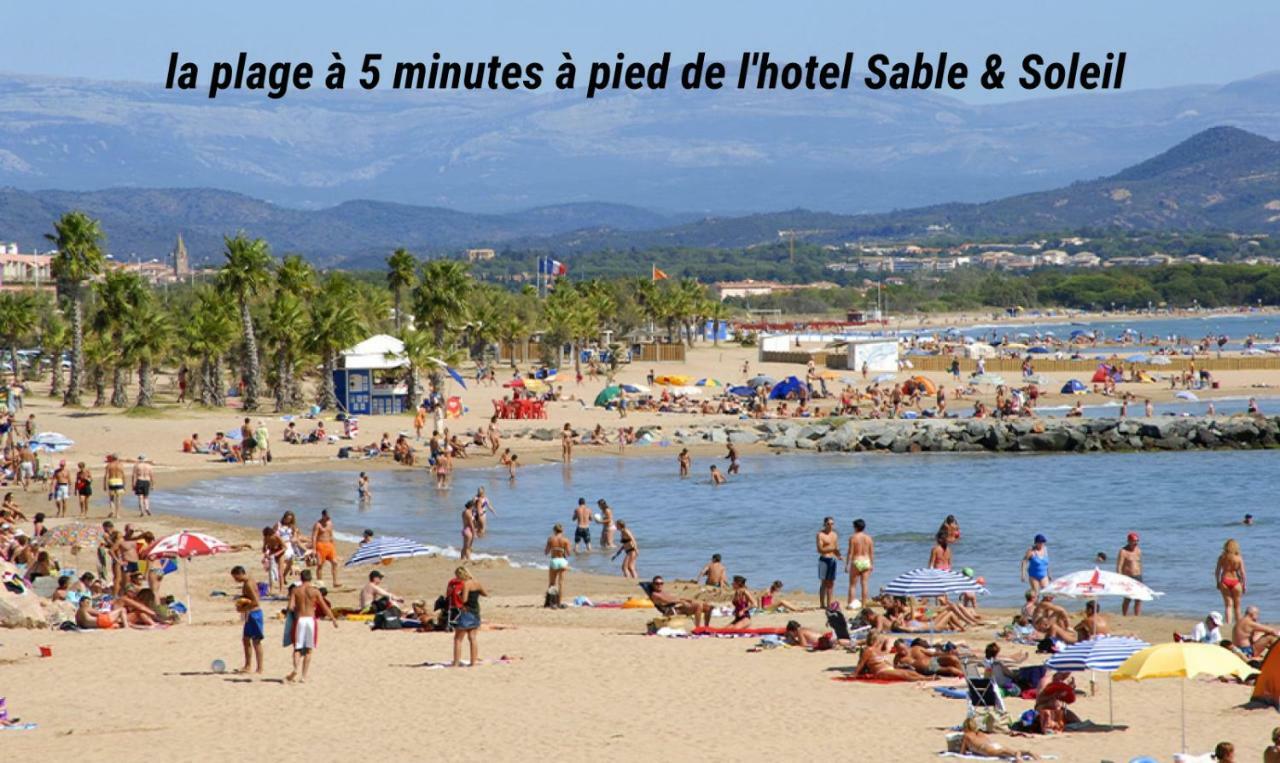 Hotel Sable Et Soleil - Port, Plage Et Jacuzzi Prive Fréjus Exterior foto